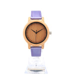 Fashion Brand BOBO BIRD Watches Women 3 Colors Pu Leather Band Bamboo Watch Quartz Wristwatches relogio feminino