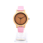 Fashion Brand BOBO BIRD Watches Women 3 Colors Pu Leather Band Bamboo Watch Quartz Wristwatches relogio feminino