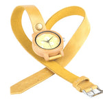 BOBO BIRD Bamboo Watches for Women New Fashion Created Reloje Mujer 2017 Colorful Long Leather Strap in Wood Box Bayan Saat