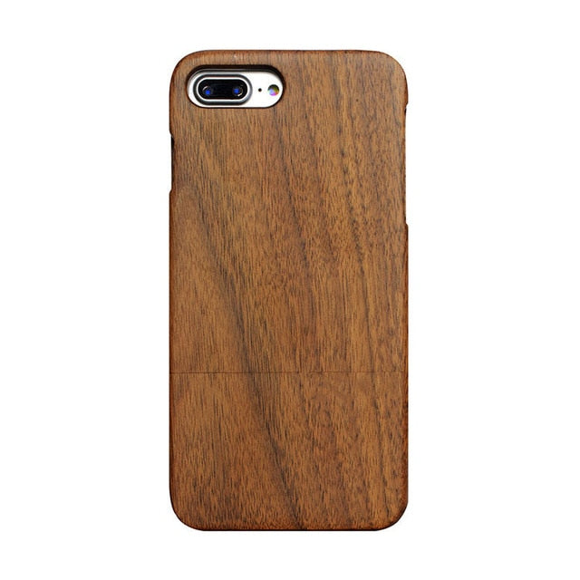 100% Natural Wood Hard Back Case For iPhone 7 6 6S Plus SE 5 5s Real Wooden Walnut Rosewood Bamboo Phone Cases for iPhone7 Cover