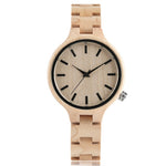 Fashion Bamboo Wood Watch Women Creative Analog Quartz Sport Wristwatch Ladies Handmade Maple Wooden Watches Relojes Mujer Gifts