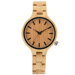 Fashion Bamboo Wood Watch Women Creative Analog Quartz Sport Wristwatch Ladies Handmade Maple Wooden Watches Relojes Mujer Gifts