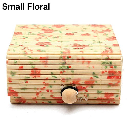 Ring Necklace Earrings Bamboo Wooden Case Jewelry Storage Boxes Holder Gift
