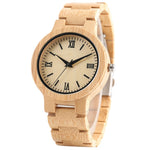 YISUYA Minimalist Full Wooden Watches Women Men Bamboo Wood Bracelet Fashion Creative Quartz Wristwatch Handmade Gift Clock Hour