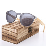 2018 BARCUR Sunglasses Cat Eye Wood Bamboo Sunglasses Women Fashion Mirror Sunglasses Men Brand Designer HD Glasses