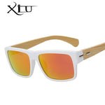 XIU Polarized Sunglasses Men Vintage Bamboo Glasses Fashion Sunglass Women  Brand Designer Oculos De Sol Masculino