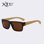XIU Polarized Sunglasses Men Vintage Bamboo Glasses Fashion Sunglass Women  Brand Designer Oculos De Sol Masculino