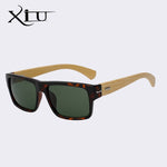 XIU Polarized Sunglasses Men Vintage Bamboo Glasses Fashion Sunglass Women  Brand Designer Oculos De Sol Masculino