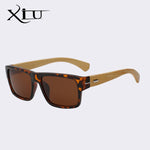 XIU Polarized Sunglasses Men Vintage Bamboo Glasses Fashion Sunglass Women  Brand Designer Oculos De Sol Masculino