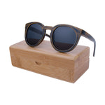 BerWer round Frame Bamboo Sunglass 2018 Fashion Wooden Sunglasses Men Women Sun Glasses