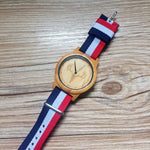 2018 New Arrival Wood Watch Mens Womens Designer Nylon band Watches Fashion Luxury Bamboo Wooden Deer Watch as gift