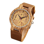 Bamboo Wood Watch Men 2018 Creative Quartz Watches Modern Wooden Wristwatch Analog Nature Fashion Leather Simple Unique Clock