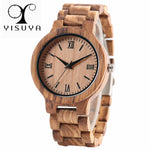 YISUYA Nature Wood Bamboo Watch Men Handmade Full Wooden Creative Women Watches 2018 New Fashion Quartz Clock Christmas Gift