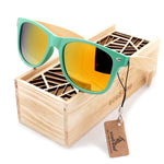 BOBO BIRD  Fashion Wooden Bamboo Men Sunglasses Women Eyewear Plasti Sun Glasses Handmade Cheap glasses Custom logo in wood box