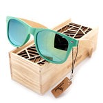 BOBO BIRD  Fashion Wooden Bamboo Men Sunglasses Women Eyewear Plasti Sun Glasses Handmade Cheap glasses Custom logo in wood box