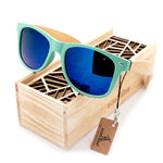 BOBO BIRD  Fashion Wooden Bamboo Men Sunglasses Women Eyewear Plasti Sun Glasses Handmade Cheap glasses Custom logo in wood box