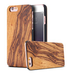 KISSCASE Geniune Bamboo Case For iPhone 6 6s Plus 100% Natural Wood Cover For iPhone 5 5s SE X 7 8 Plus 6 6s Xr Xs Max Funda Bag
