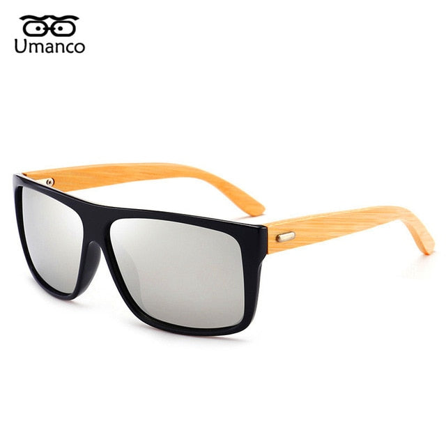 Umanco Classic Fashion Bamboo Foot Sunglasses Men Women Vintage Wooden Sun Glasses Male Driving Goggles Personality Eyewear Gift