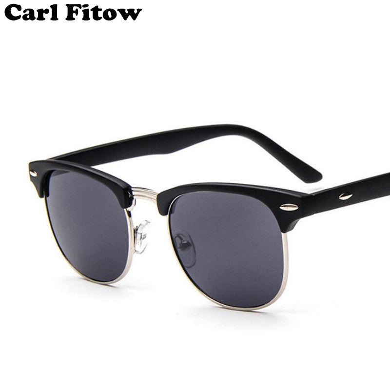 Half Metal Bamboo Sunglasses Men Women Brand Designer Glasses Mirror Sun Glasses Fashion Gafas Oculos De Sol UV400