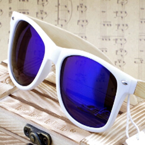 BOBO BIRD Handmade Polarized Sunglasses Women Men With Colorful Lens Transparent Plastic Frame Bamboo Legs Fashion Gifts CG008