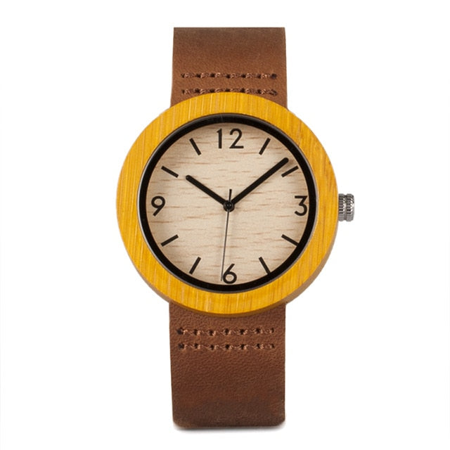 BOBO BIRD Womens Watches Luxury Fashion Bamboo Wrist Clock 6 Kinds Color Quartz Watch relogio feminino C-D18 DropShipping