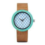 BOBO BIRD Womens Watches Luxury Fashion Bamboo Wrist Clock 6 Kinds Color Quartz Watch relogio feminino C-D18 DropShipping