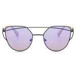 HDCRAFTER bamboo sunglasses women cat eye glasses alloy wooden frame  fashion Mirror Sunglasses Women Brand Designer uv400