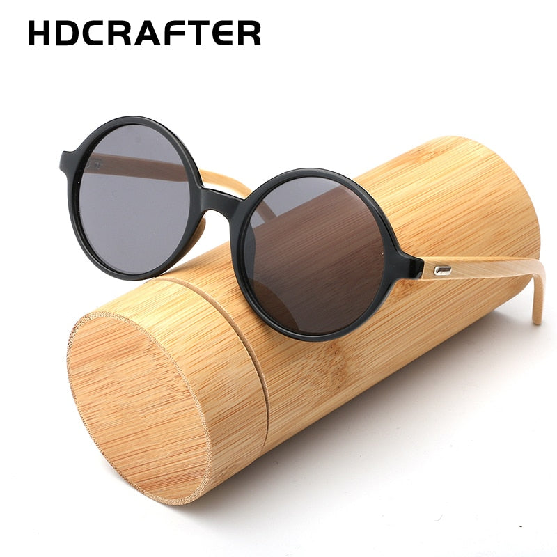 Round Wooden women Sunglasses men vintage bamboo ladies Sunglasses for female mirrored sung glasses eyewear fashion UV400