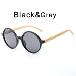 Round Wooden women Sunglasses men vintage bamboo ladies Sunglasses for female mirrored sung glasses eyewear fashion UV400