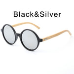 Round Wooden women Sunglasses men vintage bamboo ladies Sunglasses for female mirrored sung glasses eyewear fashion UV400