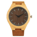 Retro Wooden Watches Quartz Watch Men Original Bamboo Clock Male Fashion Soft Genuine Leather Reloj de madera Top Luxury Gifts