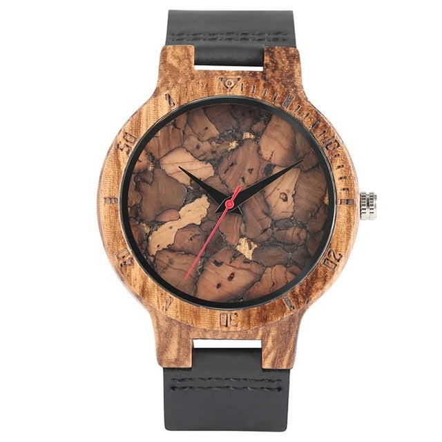 Retro Wooden Watches Quartz Watch Men Original Bamboo Clock Male Fashion Soft Genuine Leather Reloj de madera Top Luxury Gifts
