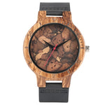 Retro Wooden Watches Quartz Watch Men Original Bamboo Clock Male Fashion Soft Genuine Leather Reloj de madera Top Luxury Gifts