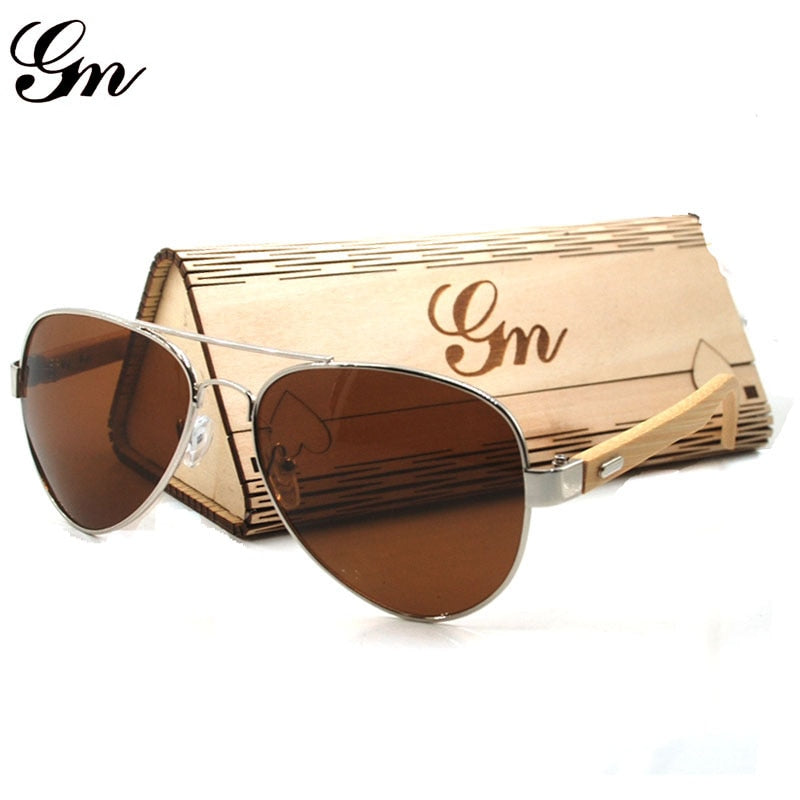 G M Newest Bamboo Sunglasses Men Wooden Sun glasses Women Fashion Designer  Mirror Original Wood Glasses Oculos de sol
