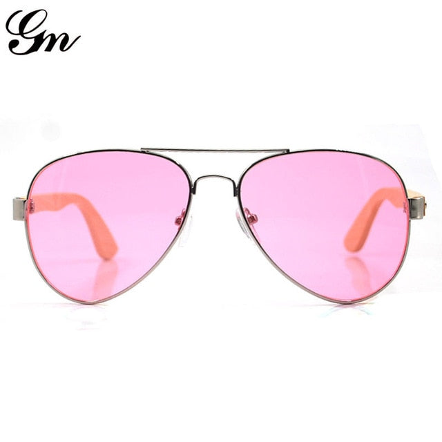 G M Newest Bamboo Sunglasses Men Wooden Sun glasses Women Fashion Designer  Mirror Original Wood Glasses Oculos de sol