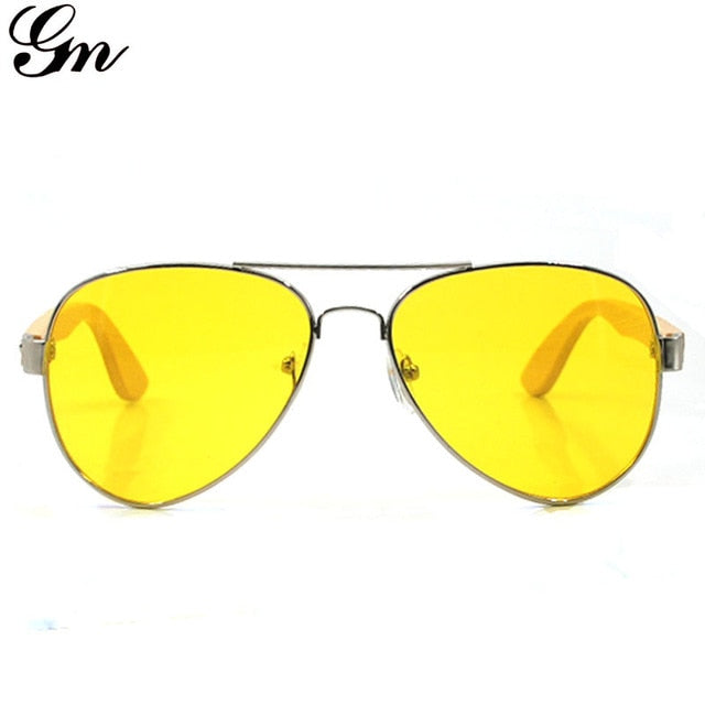 G M Newest Bamboo Sunglasses Men Wooden Sun glasses Women Fashion Designer  Mirror Original Wood Glasses Oculos de sol