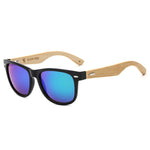 SUERTREE 2018 New Bamboo Sunglasses Women Men Vintage Sunglass Retro Sun Glasses Fashion Wood Shades Rivet UV Protect JH8001