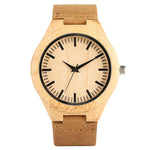 Wooden Watch Men Bamboo Novel Modern Fashion Sport Women Clock Nature Wood Quartz Wristwatches Genuine Leather Band Strap