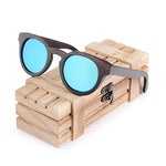 BOBO BIRD Women Sunglasses Men Sun Glasses Black Cat Eye Wood UV Polarized Coating Bamboo Wooden Fashionable Eyewear in Box