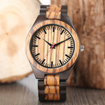Wooden Watches 2018 Men Stripe Dapple Pattern Bamboo Strap Quartz Watch Nature Wood Creative Sport Fashion Clock for Male Gifts