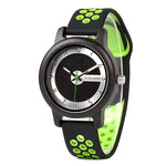 BOBO BIRD Women Watches Bamboo Wood Watch Soft Color Silicone Strap Fashion Sport Wristwatch in Gift Boxes K-R11