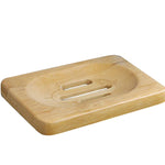 Wooden Natural Bamboo Soap Dish New Portable Soap Tray Holder Natural Bamboo Wooden Soaps Dish Box Case Bath Shower Plate