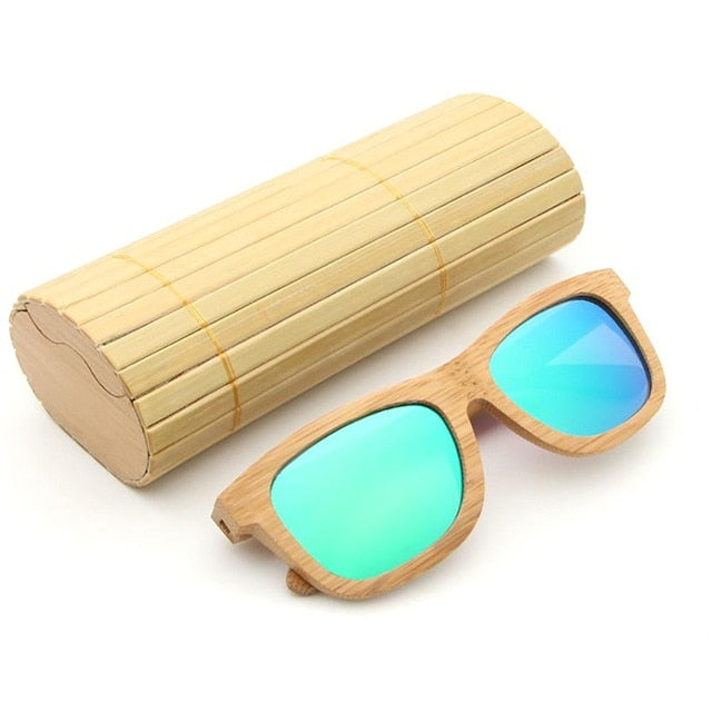 2018 New Fashion Products Men Women Glass Bamboo Sunglasses AU Retro Vintage Wood Lens Wooden Frame Handmade