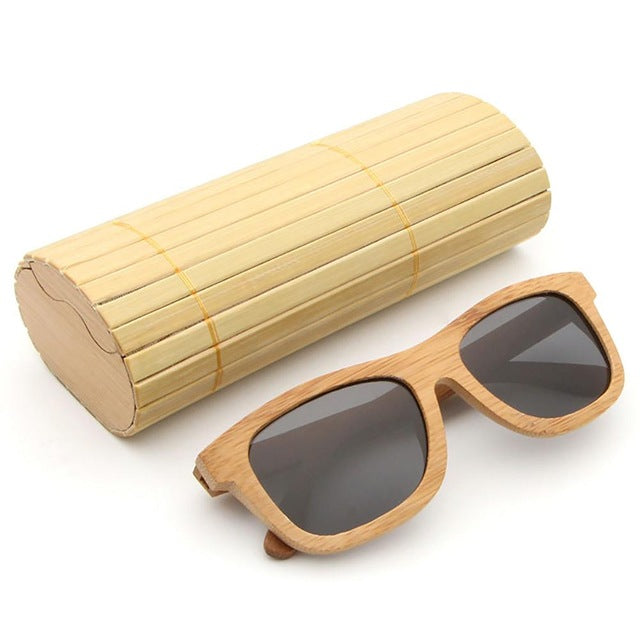 2018 New Fashion Products Men Women Glass Bamboo Sunglasses AU Retro Vintage Wood Lens Wooden Frame Handmade
