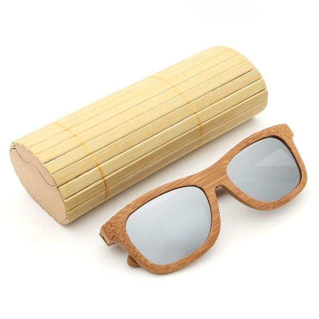 2018 New Fashion Products Men Women Glass Bamboo Sunglasses AU Retro Vintage Wood Lens Wooden Frame Handmade