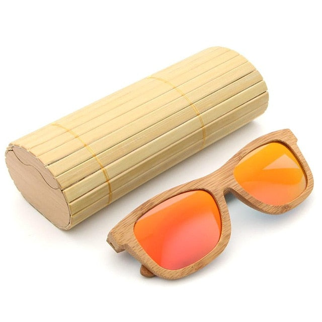 2018 New Fashion Products Men Women Glass Bamboo Sunglasses AU Retro Vintage Wood Lens Wooden Frame Handmade