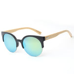 2018 Fashion Wooden Round Sunglasses For Men/Women,Bamboo Legs Free Shipping