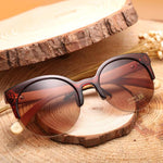 2018 Fashion Wooden Round Sunglasses For Men/Women,Bamboo Legs Free Shipping