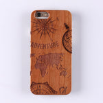 Real Bamboo Stereo Pattern Wood Case For iPhone 7 6Plus 8 8Plus XS Max Case Coque Phone Accessories For SAMSUNG S8 S9 plus