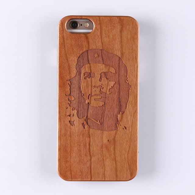 Real Bamboo Stereo Pattern Wood Case For iPhone 7 6Plus 8 8Plus XS Max Case Coque Phone Accessories For SAMSUNG S8 S9 plus